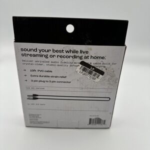 North XLR Cable 10ft / 3m  Crisp Quality Audio Connection For Microphones With D